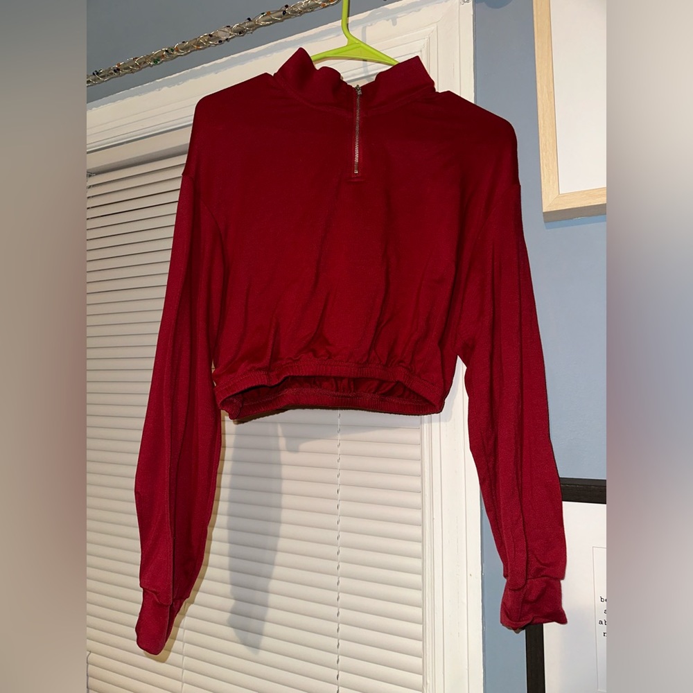 Cropped SHEIN Quarter Zip NWOT